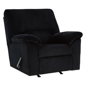 Fauteuil en tissu corduroy berçant et inclinable - SimpleJoy