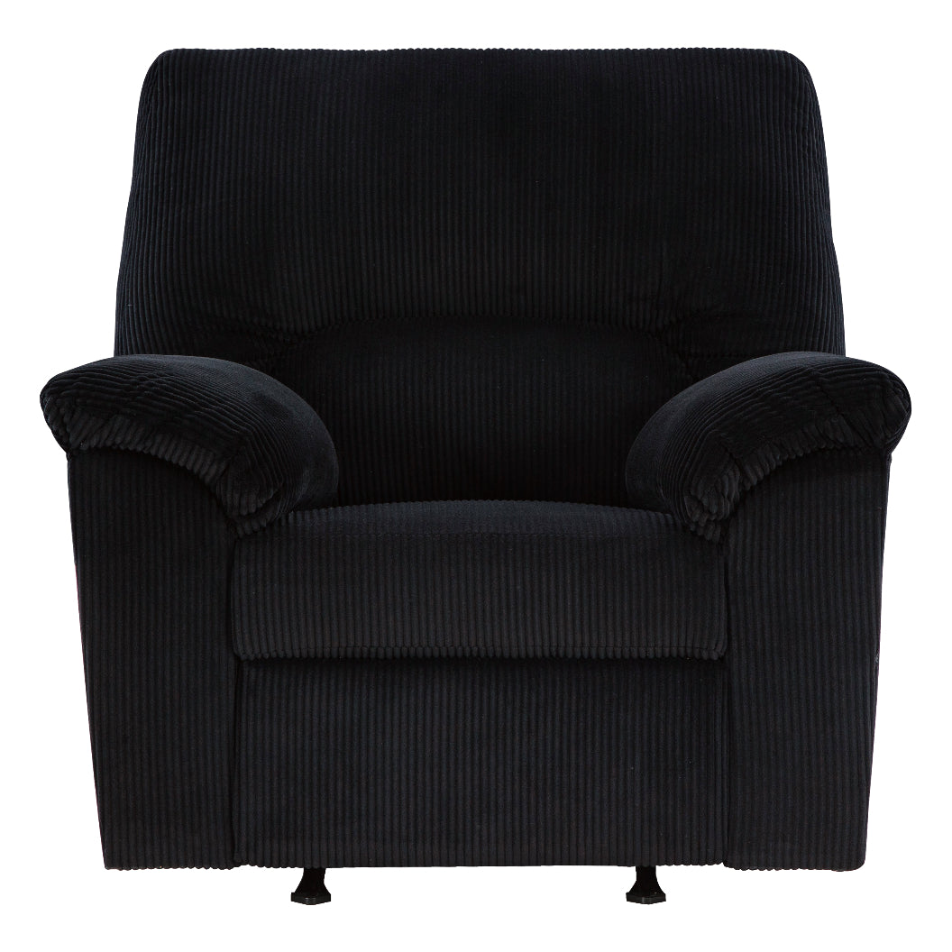 Fauteuil en tissu corduroy berçant et inclinable - SimpleJoy