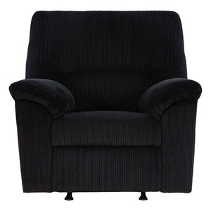 Fauteuil en tissu corduroy berçant et inclinable - SimpleJoy