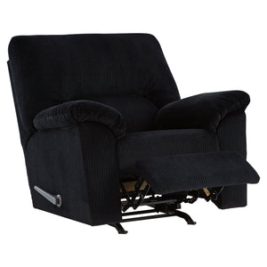 Fauteuil en tissu corduroy berçant et inclinable - SimpleJoy