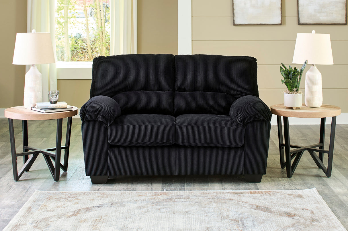 Causeuse en tissu corduroy - SimpleJoy