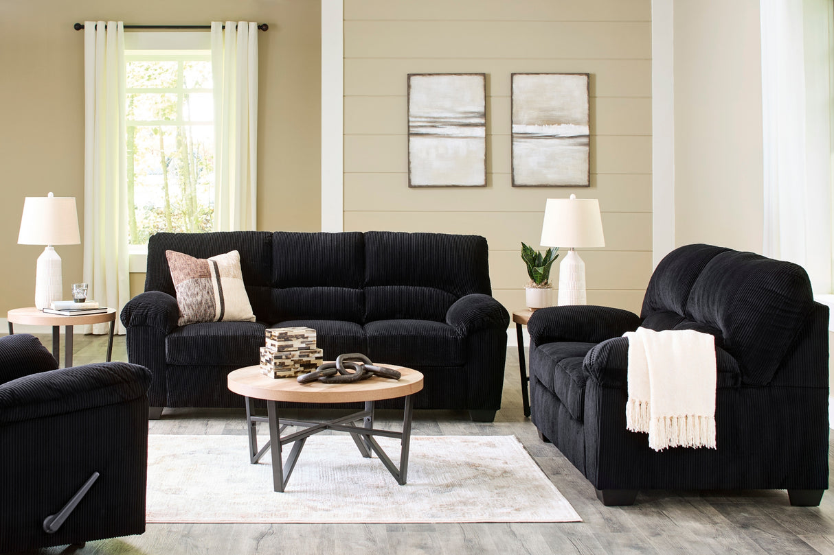 Causeuse en tissu corduroy - SimpleJoy