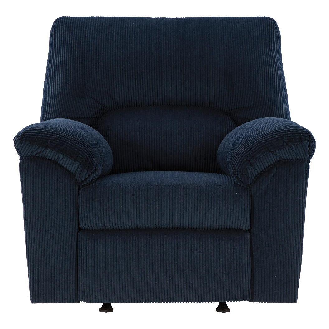 Fauteuil en tissu corduroy berçant et inclinable - SimpleJoy
