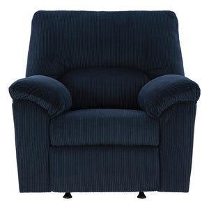 Fauteuil en tissu corduroy berçant et inclinable - SimpleJoy