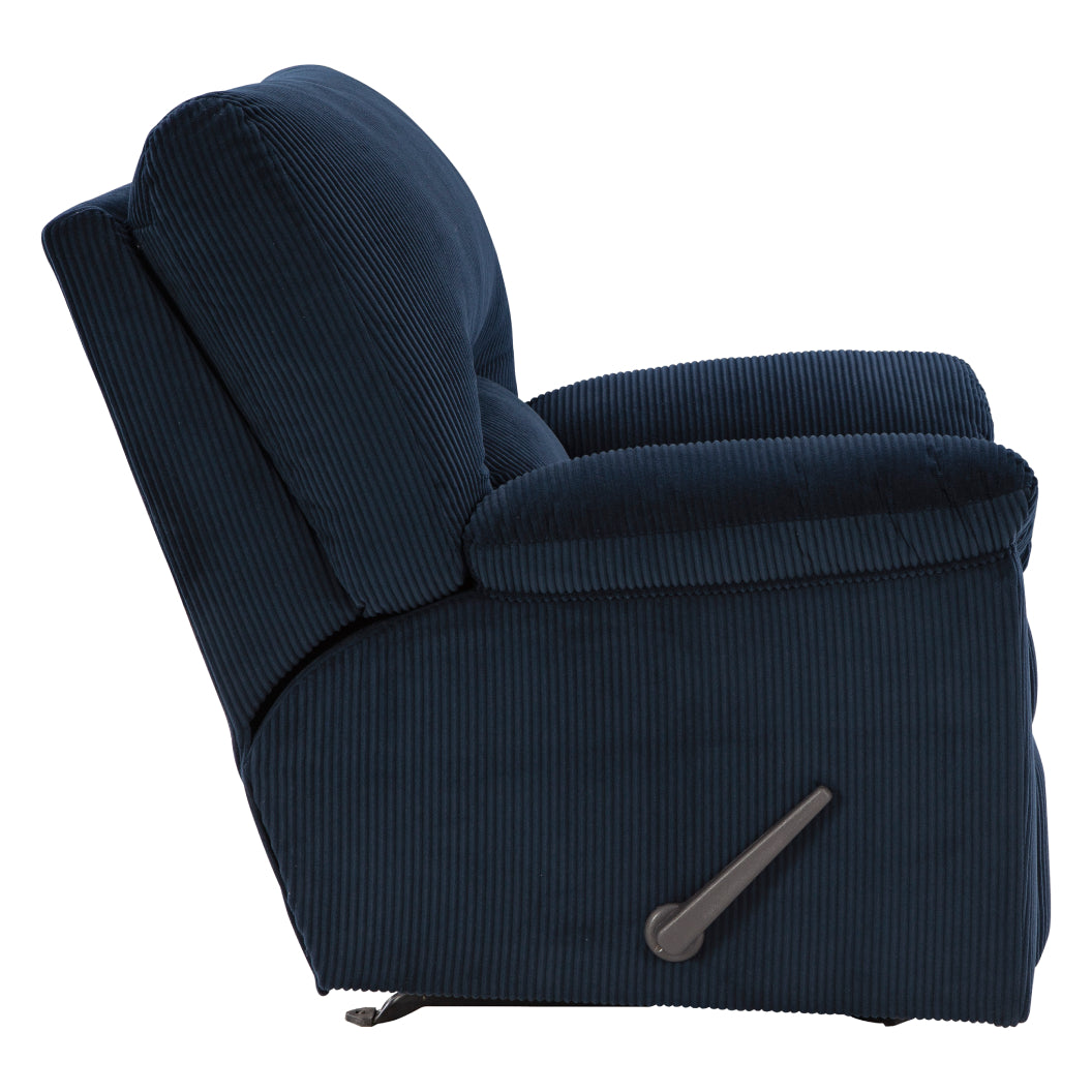 Fauteuil en tissu corduroy berçant et inclinable - SimpleJoy