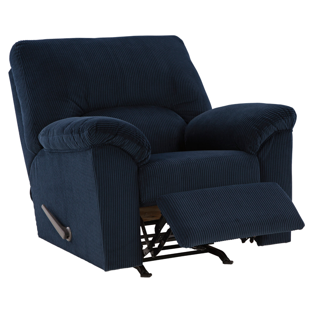 Fauteuil en tissu corduroy berçant et inclinable - SimpleJoy