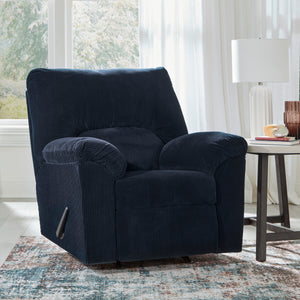 Fauteuil en tissu corduroy berçant et inclinable - SimpleJoy