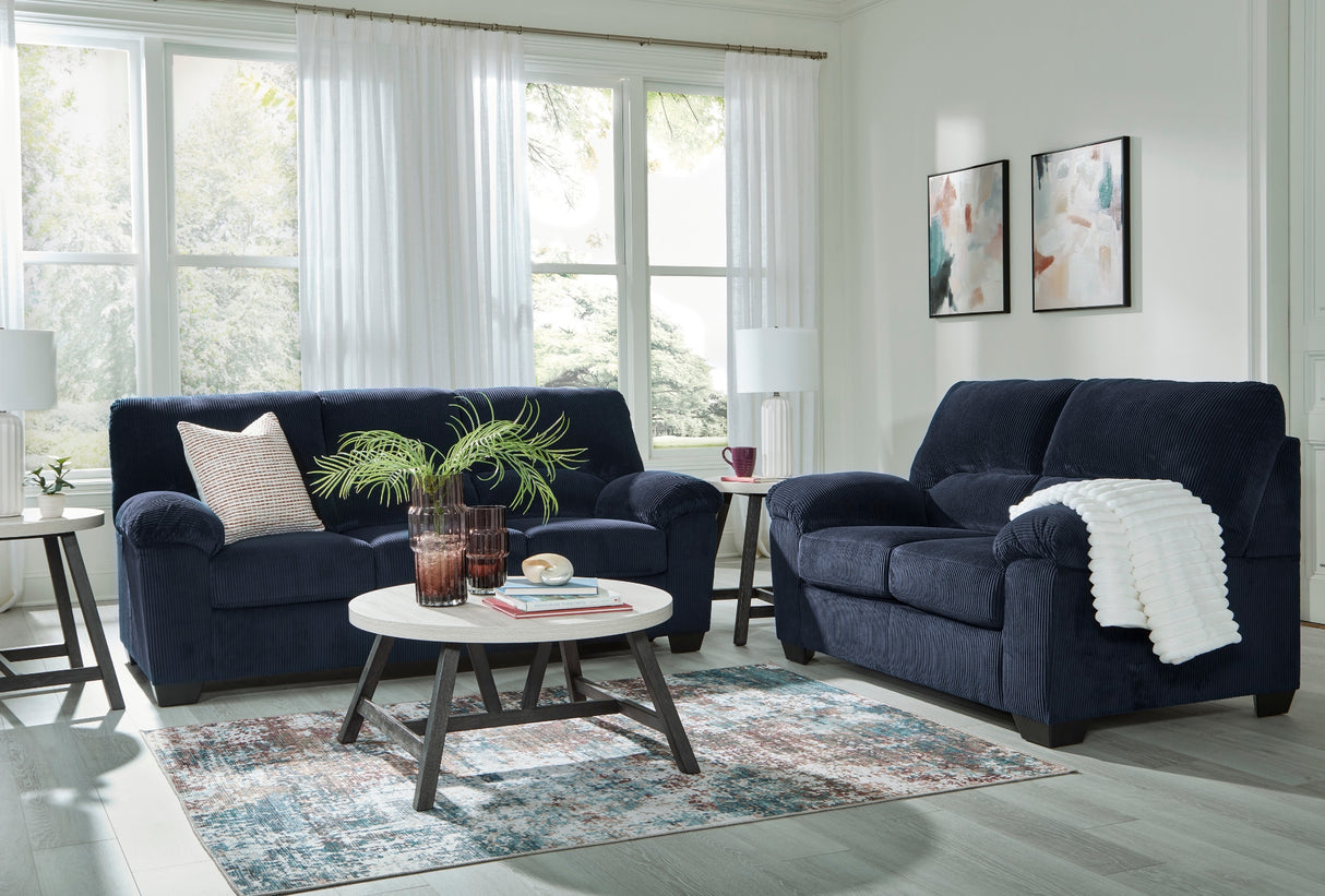 Causeuse en tissu corduroy - SimpleJoy