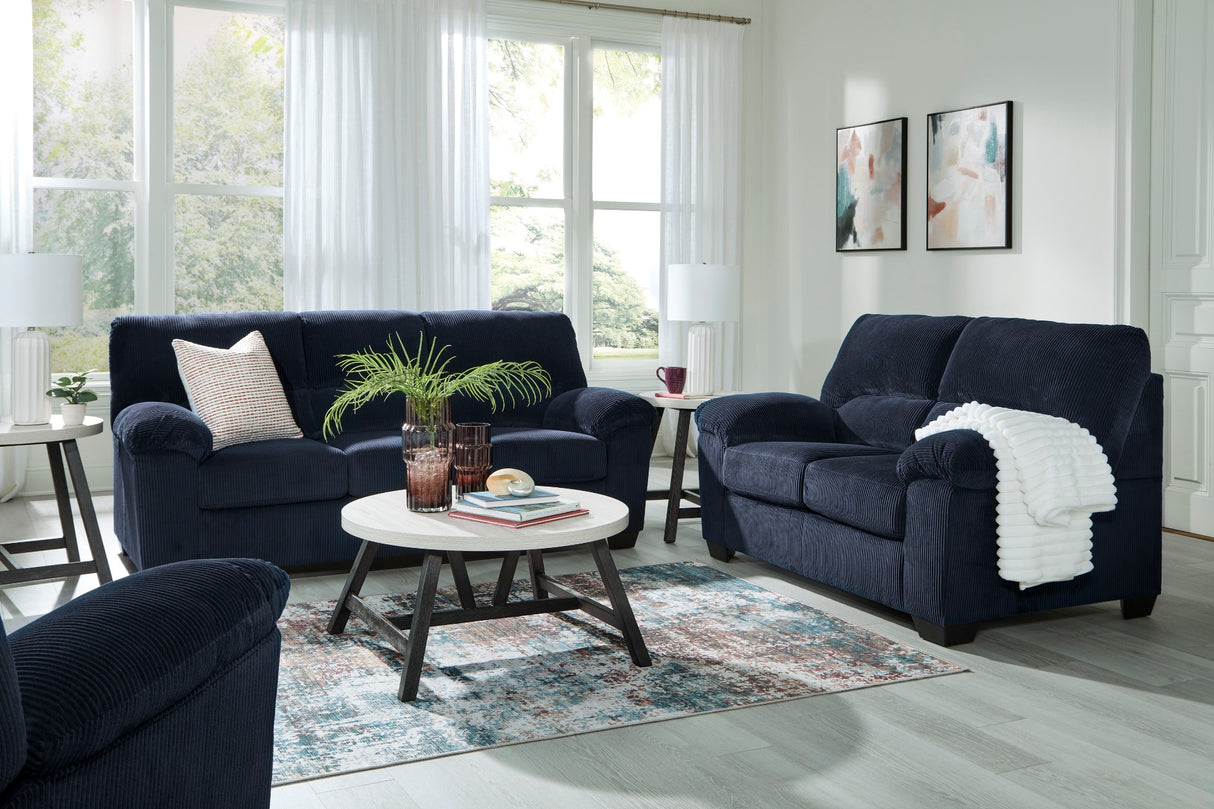 Causeuse en tissu corduroy - SimpleJoy