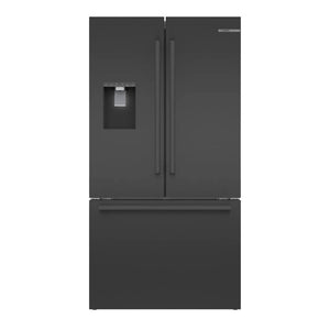 Réfrigérateur porte française 36 po 3 portes Inox noir