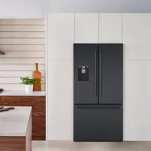 Réfrigérateur porte française 36 po 3 portes Inox noir
