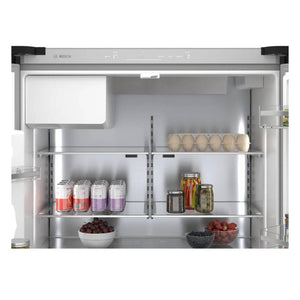 Réfrigérateur porte française 36 po 3 portes Inox noir