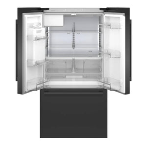 Réfrigérateur porte française 36 po 3 portes Inox noir