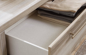 Bureau à 6 tiroirs en bois naturel - Hasbrick