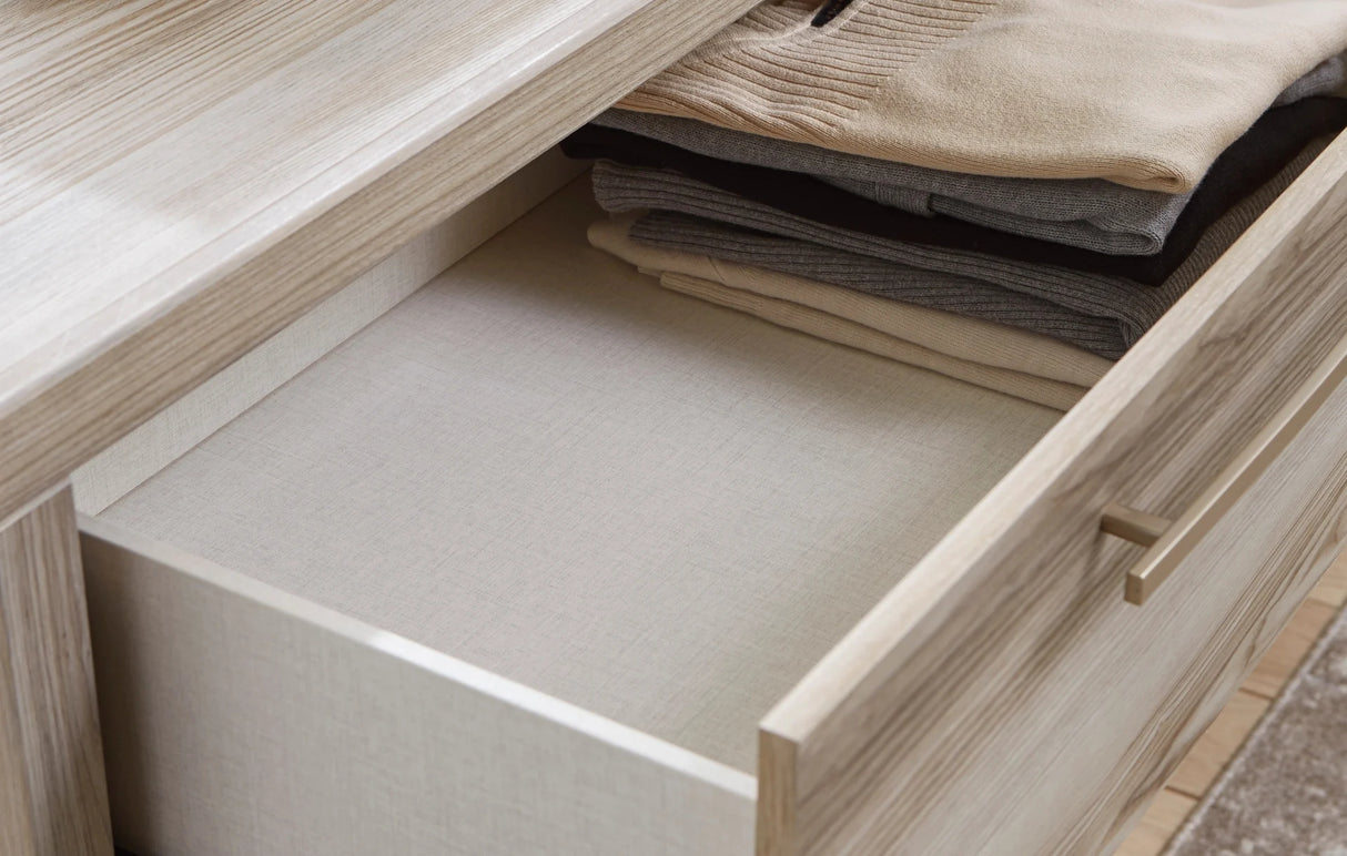 Commode à 5 tiroirs en bois naturel - Hasbrick