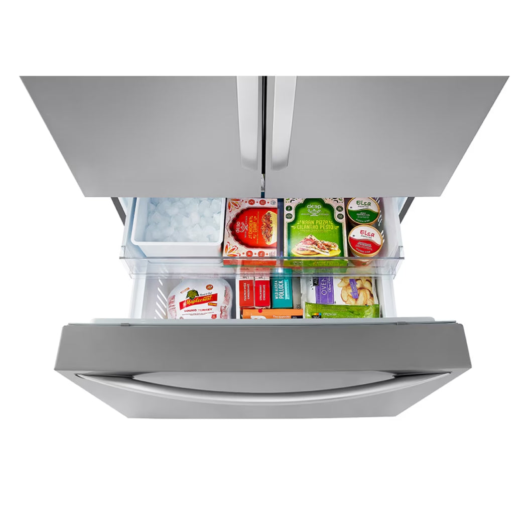 Réfrigérateur porte française 36 po 3 portes Inox Door Cooling