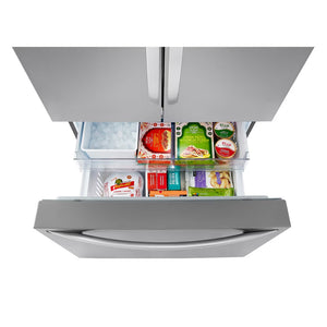 Réfrigérateur porte française 36 po 3 portes Inox Door Cooling
