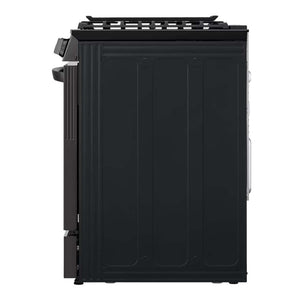 Cuisinière au gaz encastrable 30 po. 6,3 pi³, Inox noir avec Air Fry et Wi-Fi