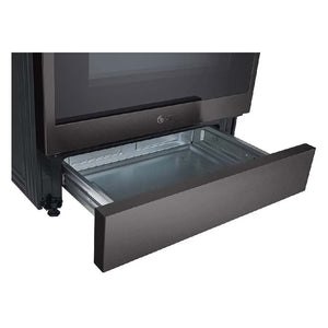 Cuisinière au gaz encastrable 30 po. 6,3 pi³, Inox noir avec Air Fry et Wi-Fi