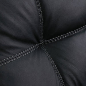 Sofa condo aspect cuir noir - Barlin Mills