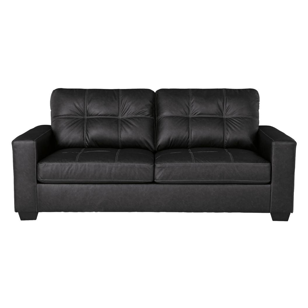 Sofa condo aspect cuir noir - Barlin Mills