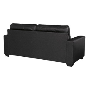 Sofa condo aspect cuir noir - Barlin Mills