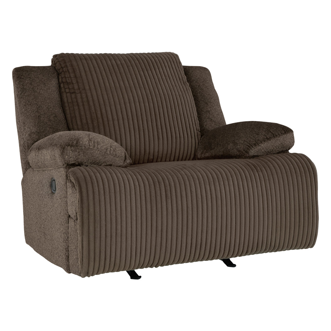 Fauteuil en velours côtelé berçant et inclinable - Top Tier