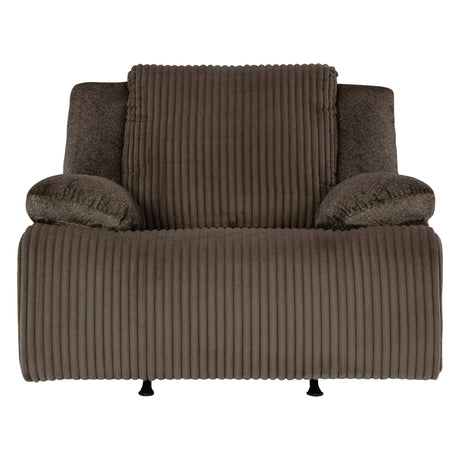 Fauteuil en velours côtelé berçant et inclinable - Top Tier