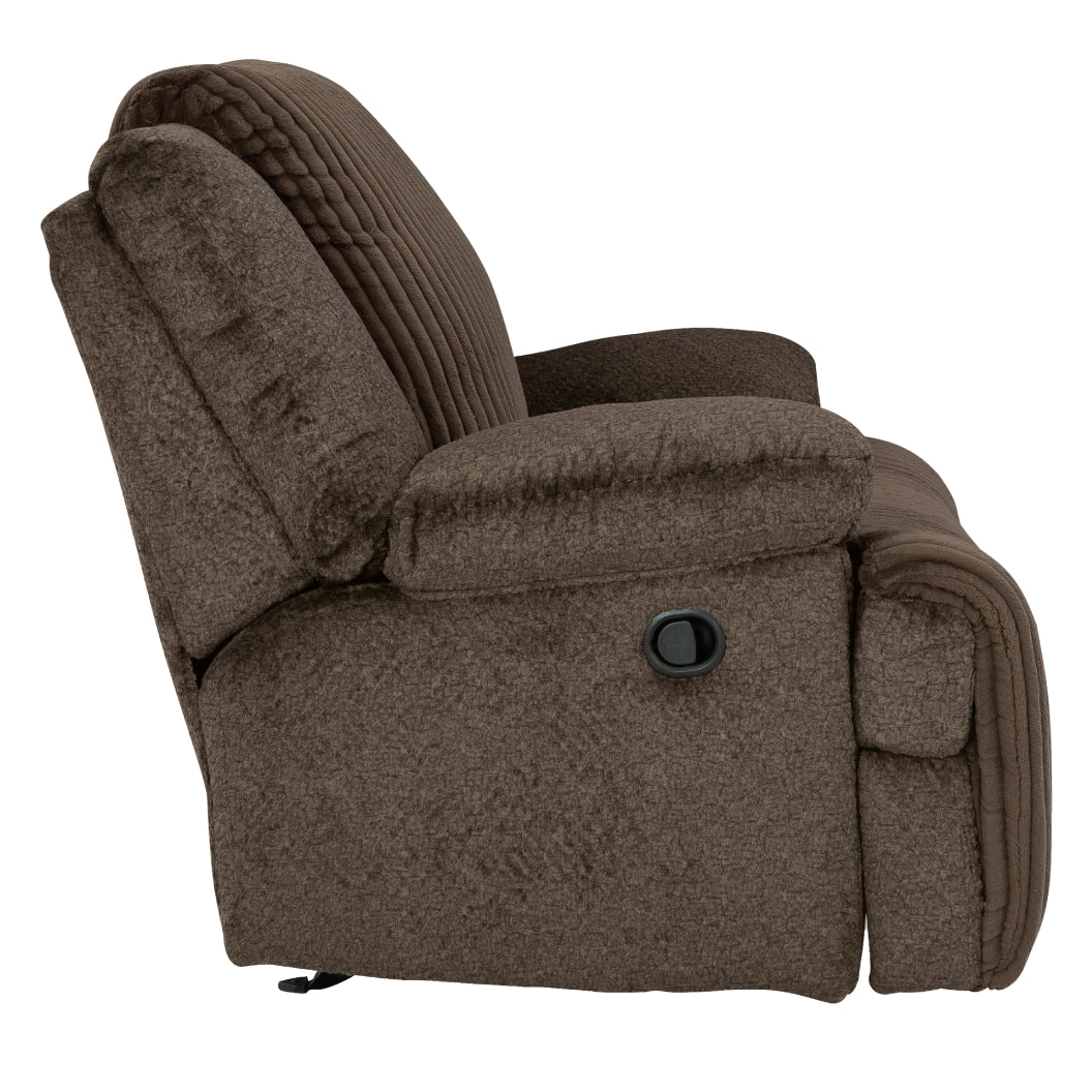 Fauteuil en velours côtelé berçant et inclinable - Top Tier