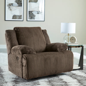 Fauteuil en velours côtelé berçant et inclinable - Top Tier