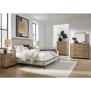 Miroir de bureau en bois brun clair - Tomtyn