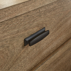 Commode à 5 tiroirs en bois brun clair - Tomtyn