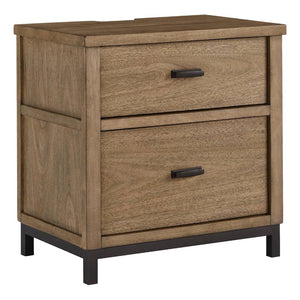 Table de chevet Brun clair en bois - Tomtyn