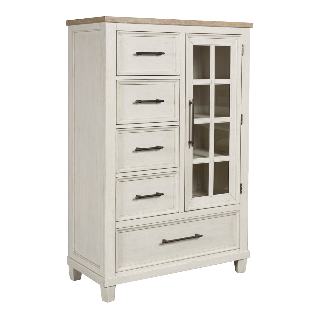 Commode à 5 tiroirs en bois bicolore - Shaybrock