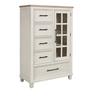 Commode à 5 tiroirs en bois bicolore - Shaybrock