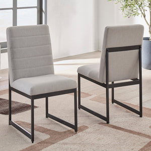 Ensemble de 2 chaises de salle à manger rembourrées - Tomtyn