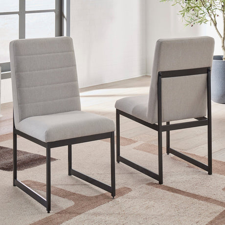 Ensemble de 2 chaises de salle à manger rembourrées - Tomtyn