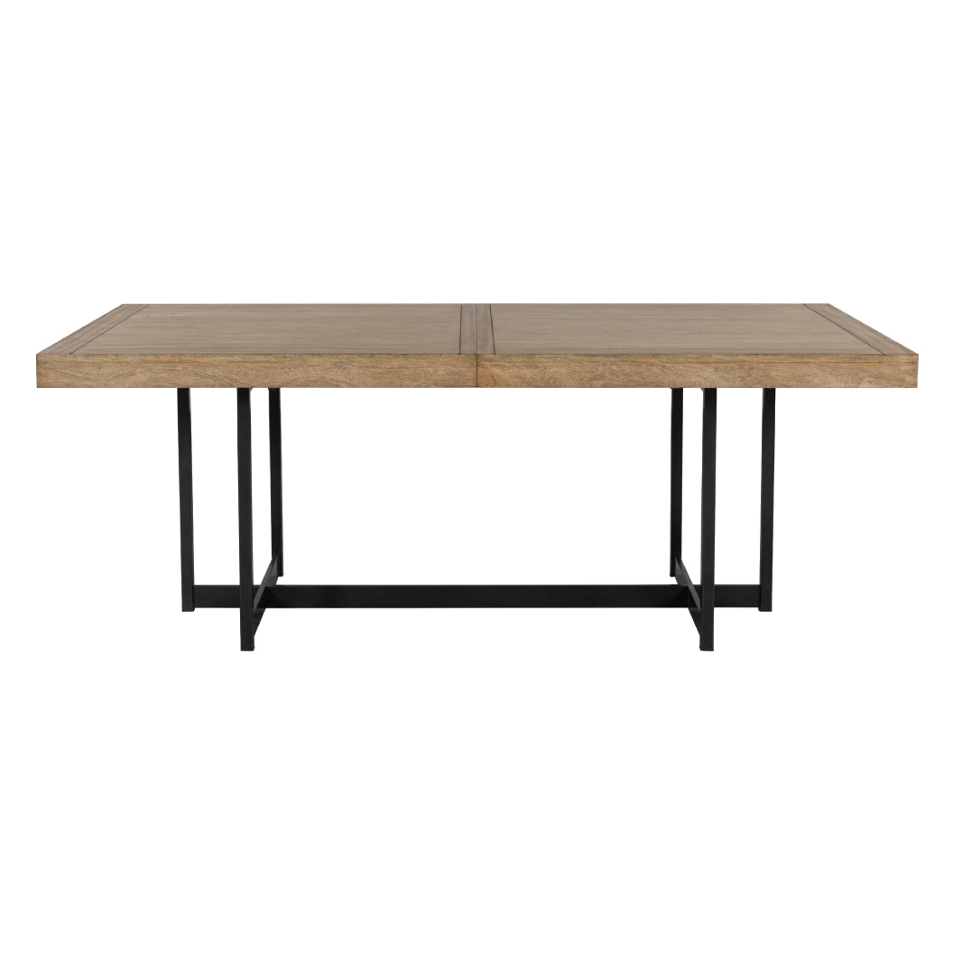 Table de salle à manger bois brune claire extensible - Tomtyn