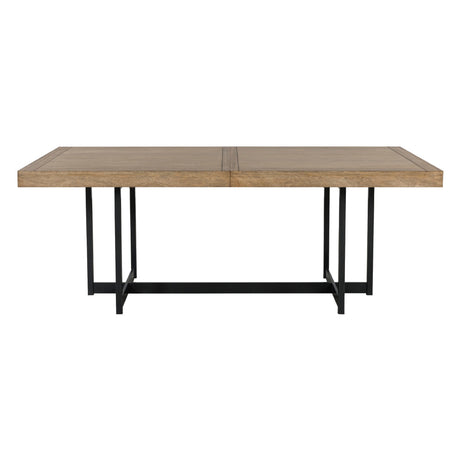 Table de salle à manger bois brune claire extensible - Tomtyn