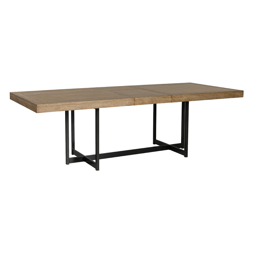 Table de salle à manger bois brune claire extensible - Tomtyn