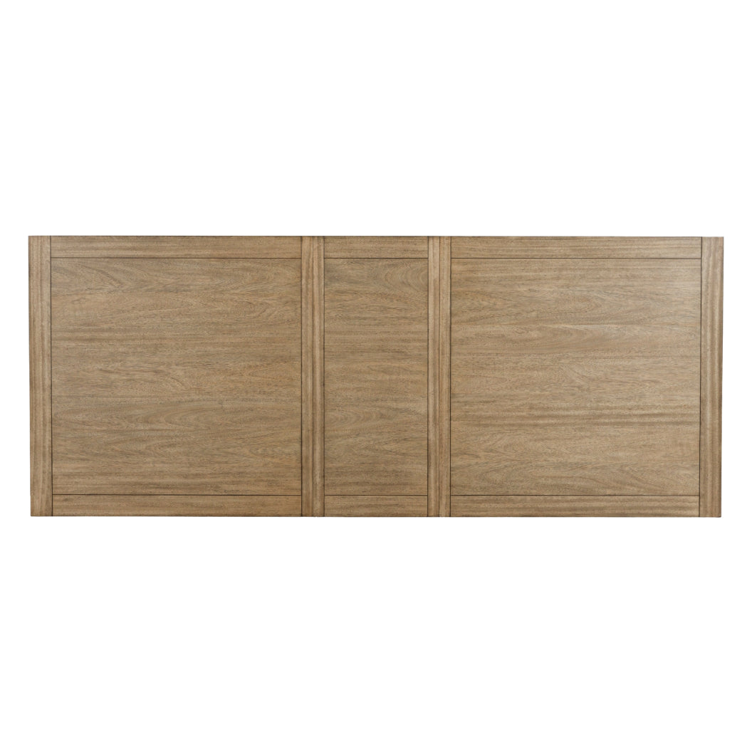 Table de salle à manger bois brune claire extensible - Tomtyn