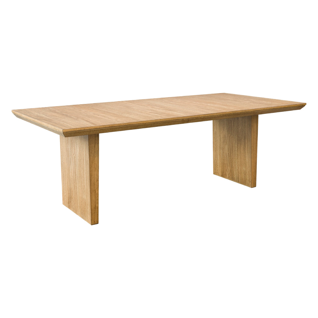 Table de salle à manger bois brune claire extensible - Sherbana