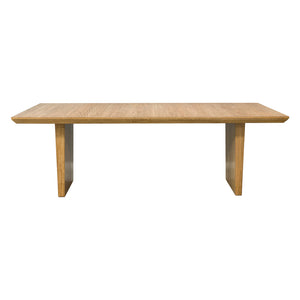 Table de salle à manger bois brune claire extensible - Sherbana
