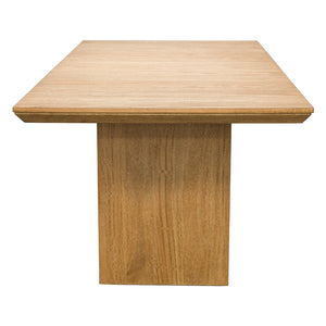 Table de salle à manger bois brune claire extensible - Sherbana