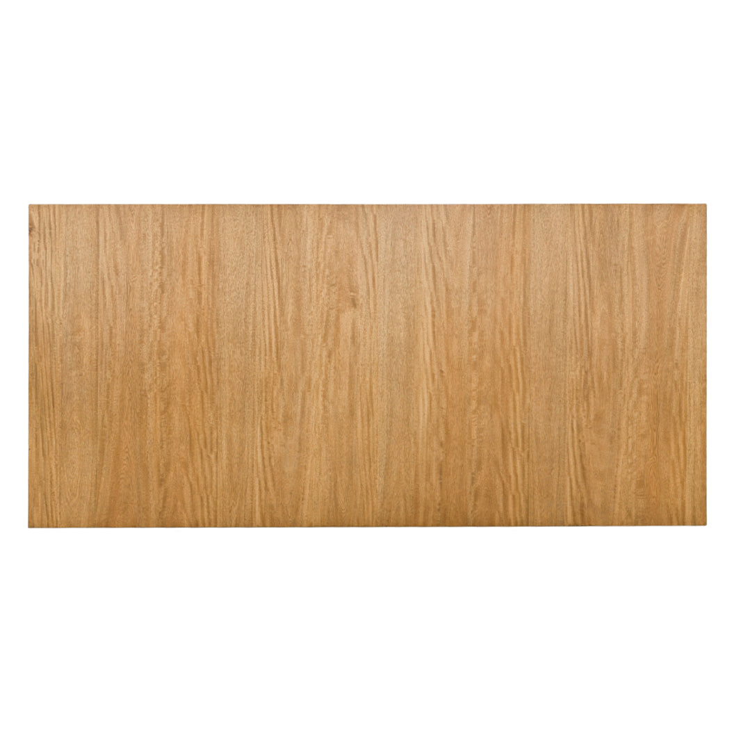 Table de salle à manger bois brune claire extensible - Sherbana