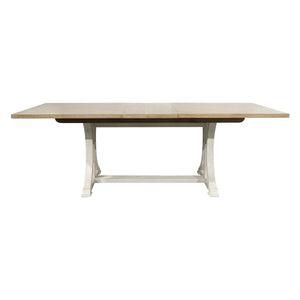 Table de salle à manger bois brune claire rectangulaire extensible - Shaybrock