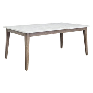 Table de salle à manger marbre blanche - Loyaska