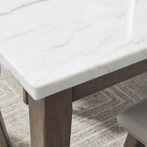 Table de salle à manger marbre blanche - Loyaska