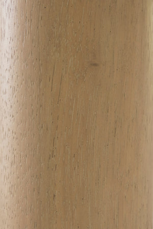 Table de salle à manger bois brune claire marbre - Sawdyn