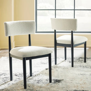 Ensemble de 2 chaises de salle à manger rembourrées - Xandrum